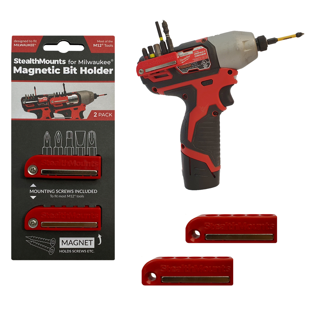 Deltage mistænksom mangel Milwaukee M12 Tool Magnetic Bit Holder - StealthMounts