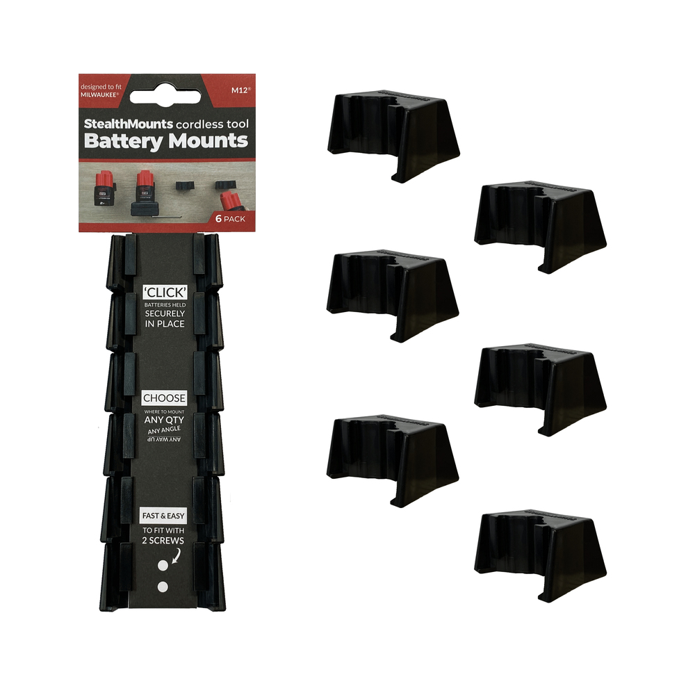 StealthMounts for Milwaukee M12 Batteries - StealthMounts