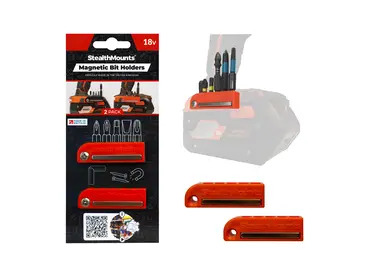 StealthMounts Magnetic Bit Holder for AEG & Ridgid 18v Tools