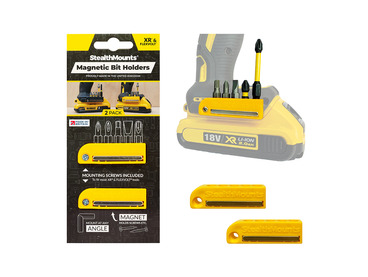StealthMounts Magnetic Bit Holder for Dewalt XR & Flexvolt Tools