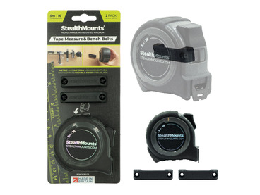 StealthMounts Bench Belt BLACK with 5m Tape Measure