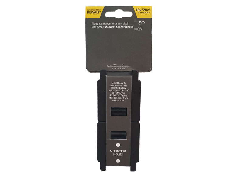 StealthMounts Tool Mounts for Dewalt 18v/20v & Flexvolt