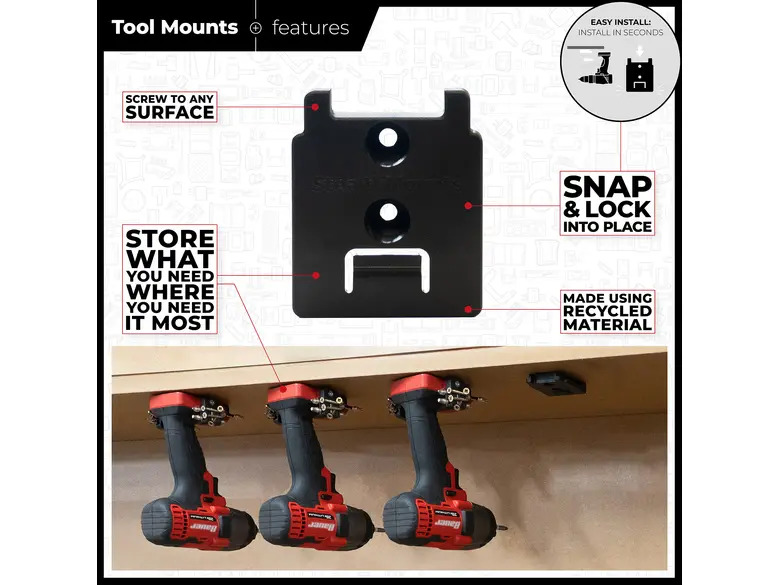 StealthMounts Tool Mounts for Bauer 20v
