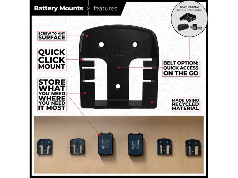 StealthMounts Battery Mounts for Cordless Alliance System