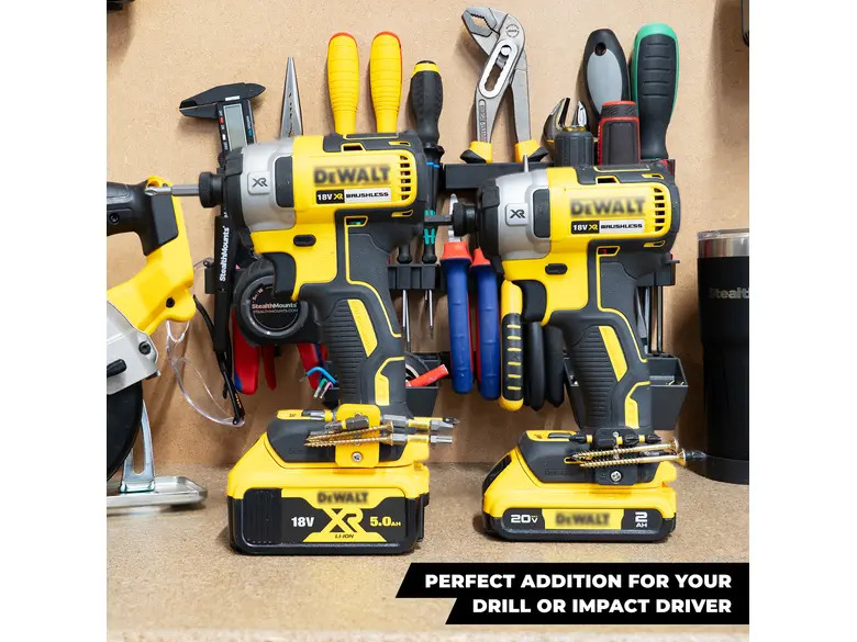 StealthMounts Stubby Magnetic Bit Holder for Dewalt XR & Flaxvolt Tools