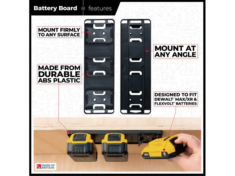 StealthMounts Battery Board for Dewalt
