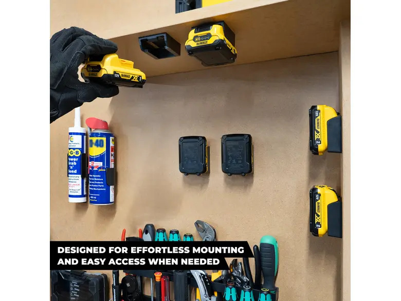StealthMounts Battery Mounts for DeWalt 10.8v / 12v