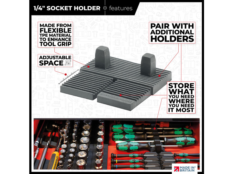 StealthMounts Drawer Hive  ¼"  Socket Holders