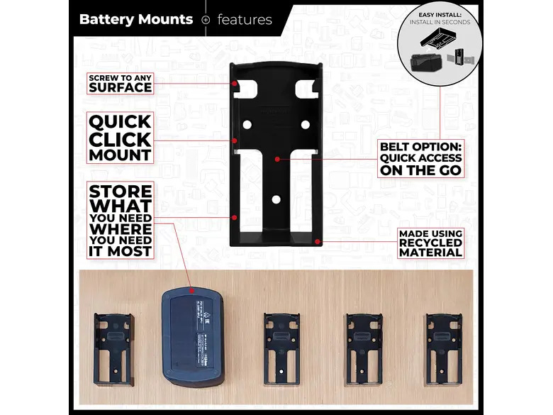 StealthMounts Battery Mounts for Festool 18v