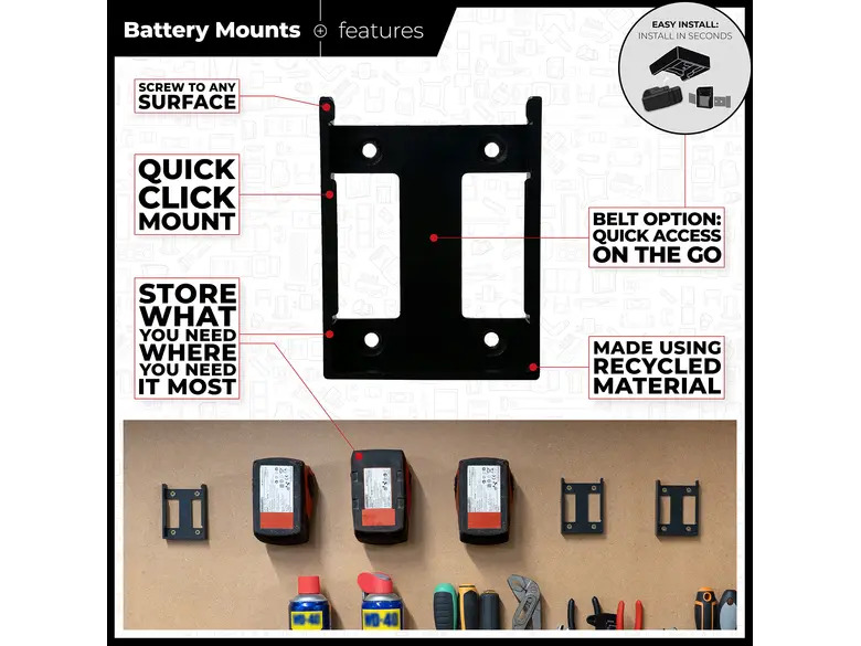 StealthMounts Battery Mounts for Hilti 22v
