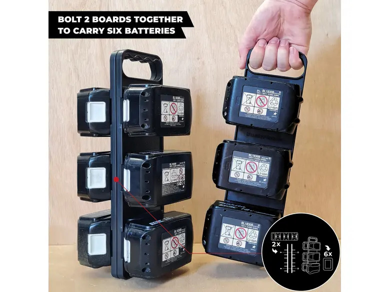 StealthMounts Battery Board with Handle Makita 18v LXT 