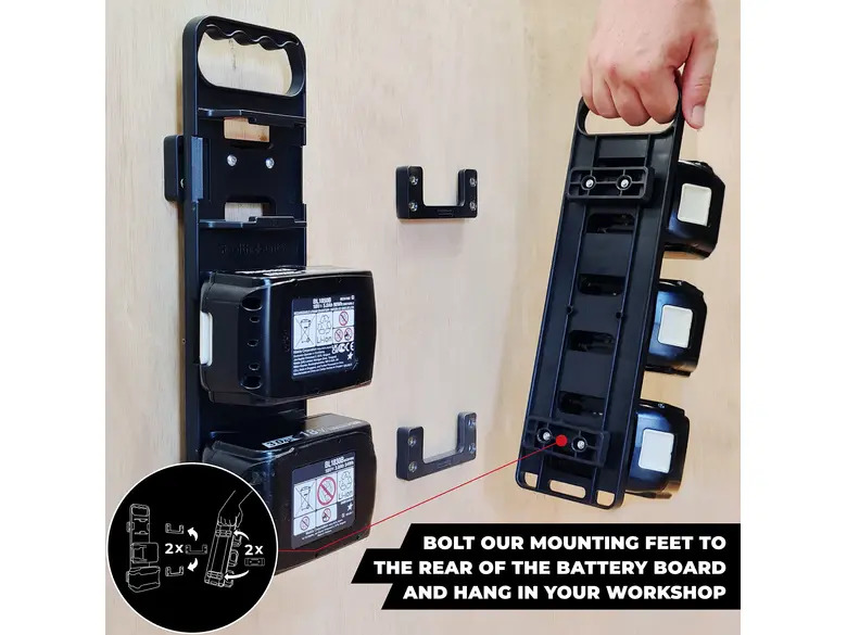 StealthMounts Battery Board with Handle Makita 18v LXT 