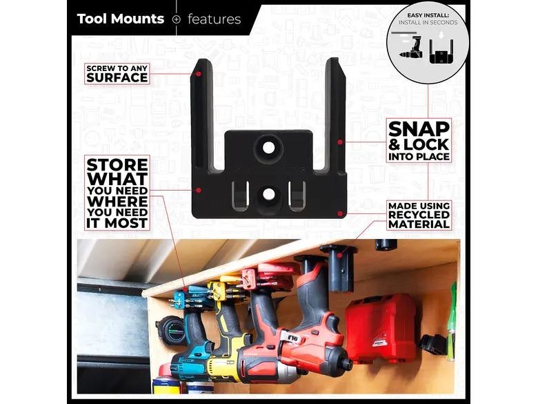 StealthMounts Tool Mounts for Makita 18v LXT