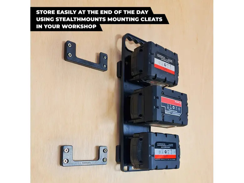 StealthMounts Battery Board with Handle and Feet for Milwaukee M18 