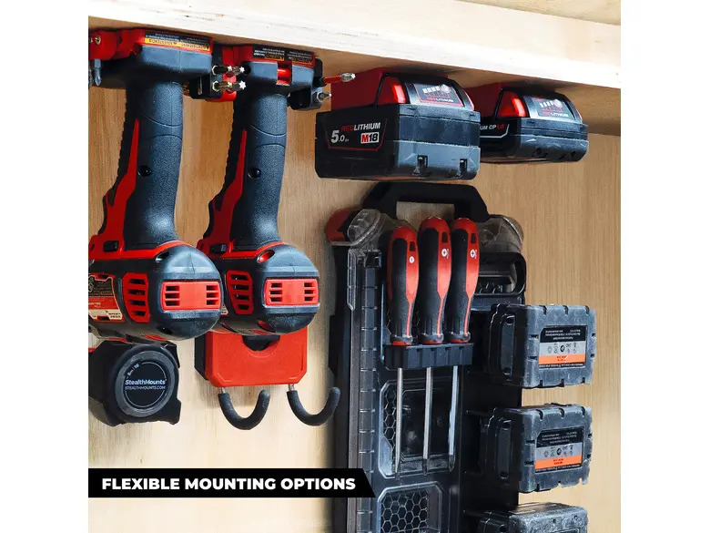 StealthMounts Battery Mounts for Milwaukee M18
