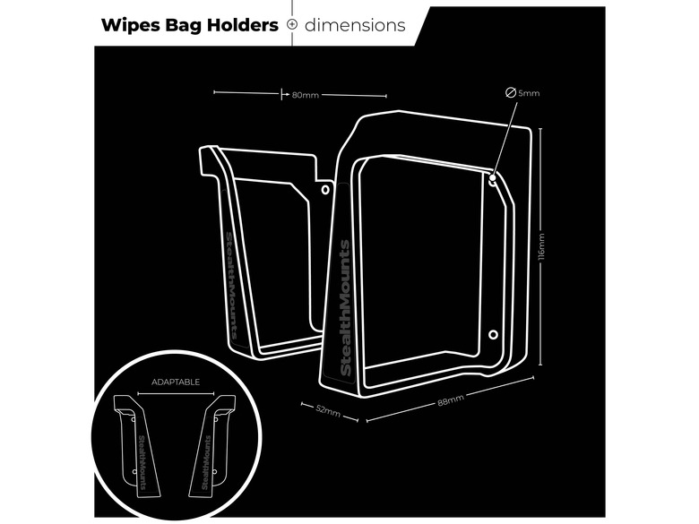 StealthMounts Wipe Holder 2 Pack