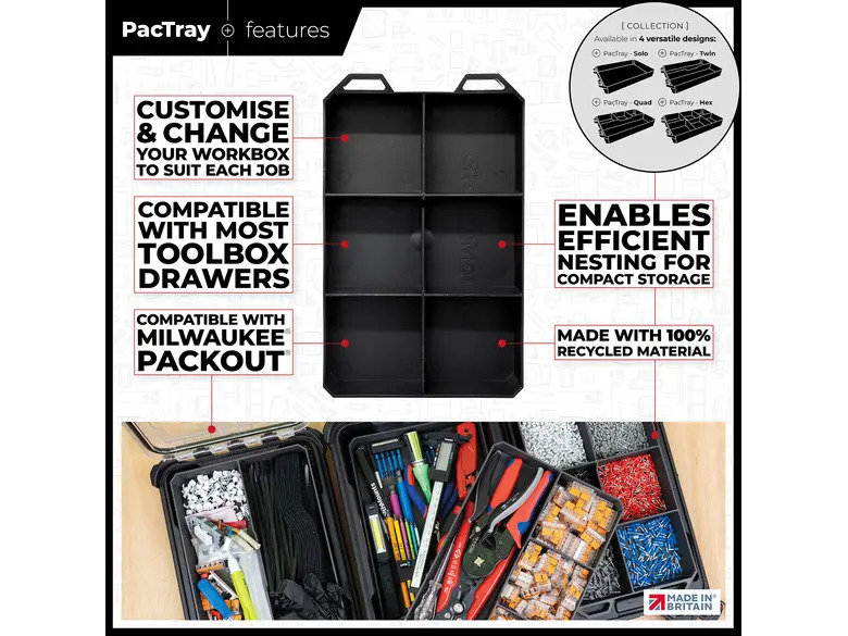 StealthMounts BLACK Six PacTray