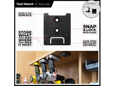 StealthMounts Tool Mounts for Stanley Fat Max, Porter Cable 20v 