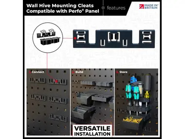 StealthMounts Wall Hive Mounting Cleats Compatible with Perfo Panels