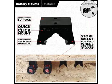 StealthMounts Battery Mounts for Bosch 10.8v / 12v 