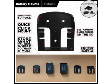 StealthMounts Battery Mounts for Cordless Alliance System