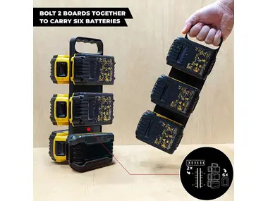 StealthMounts Battery Board with Handle For DeWalt