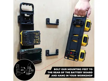 StealthMounts Battery Board with Handle For DeWalt