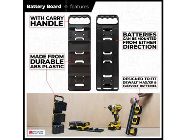 StealthMounts Battery Board with Handle For DeWalt