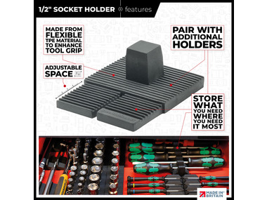 StealthMounts Drawer Hive ½" Socket Holder 