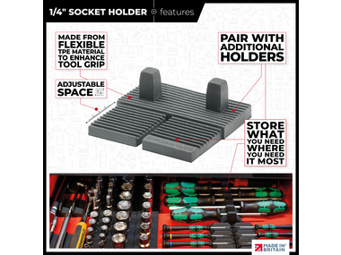 StealthMounts Drawer Hive  ¼"  Socket Holders