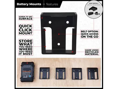 StealthMounts Battery Mounts for Flex 24v