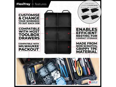 StealthMounts BLACK Six FlexiTray 