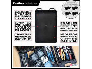 StealthMounts BLACK Open FlexiTray 