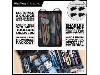 StealthMounts BLACK Double FlexiTray 