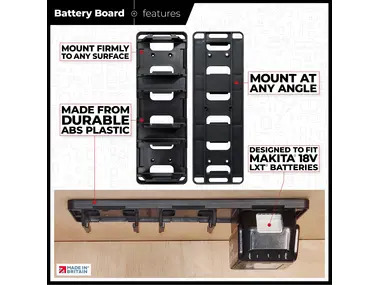 StealthMounts Battery Board Makita 18v LXT