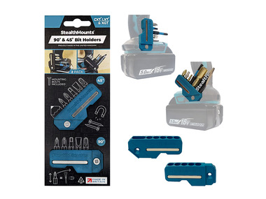StealthMounts 45° & 90° Magnetic Bit Holder for Makita CXT, LXT & XGT Tools 