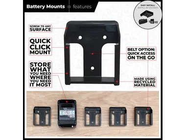 StealthMounts Battery Mounts for Makita 40v XGT