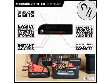 StealthMounts Magnetic Bit Holder for Milwaukee M18 Tools