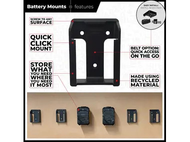 StealthMounts Battery Mounts for Stanley FatMax V20
